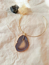 Geode slice pendant