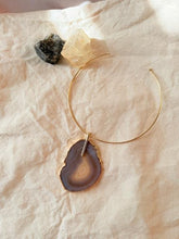 Geode slice pendant