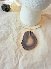 Geode slice pendant