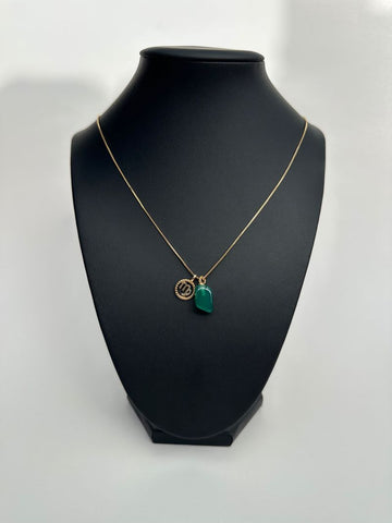 Virgo and Green Agate